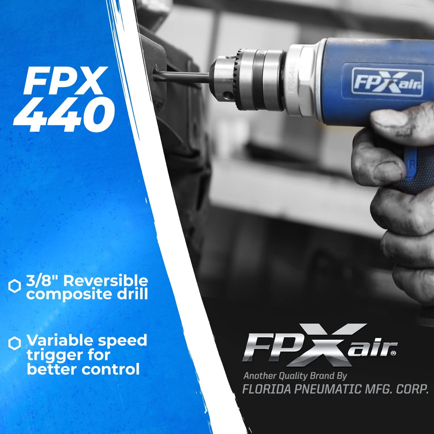 3/8" Reversible Drill: FPX-440, Automotive Tools, Power Drill, Tool for Mecha... - Image 4
