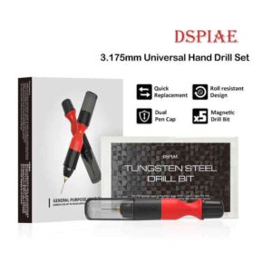 DSPIAE 3.175mm Universal Hand Drill Bit Set for Model Building Tools Assembly