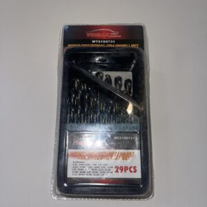Winnax Tools Automotive 29 PCS Industrial USA Index Left Hand HSS Drill Set