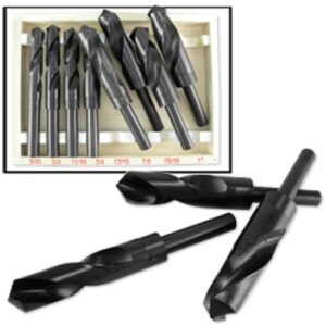 8pc Silver Deming Reduced Shank Drill Bit Set Automotive Tools