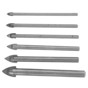 6 Pcs Car Windshield Repair Drill Bits Automotive Windscreen Tool