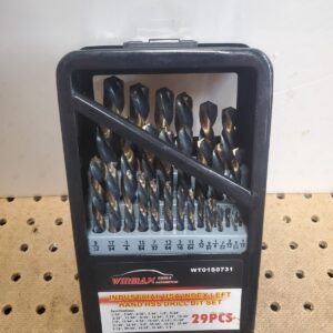 Winmax Automotive Tools 29 Piece Left-Hand Drill Bit Set (US Sizes)