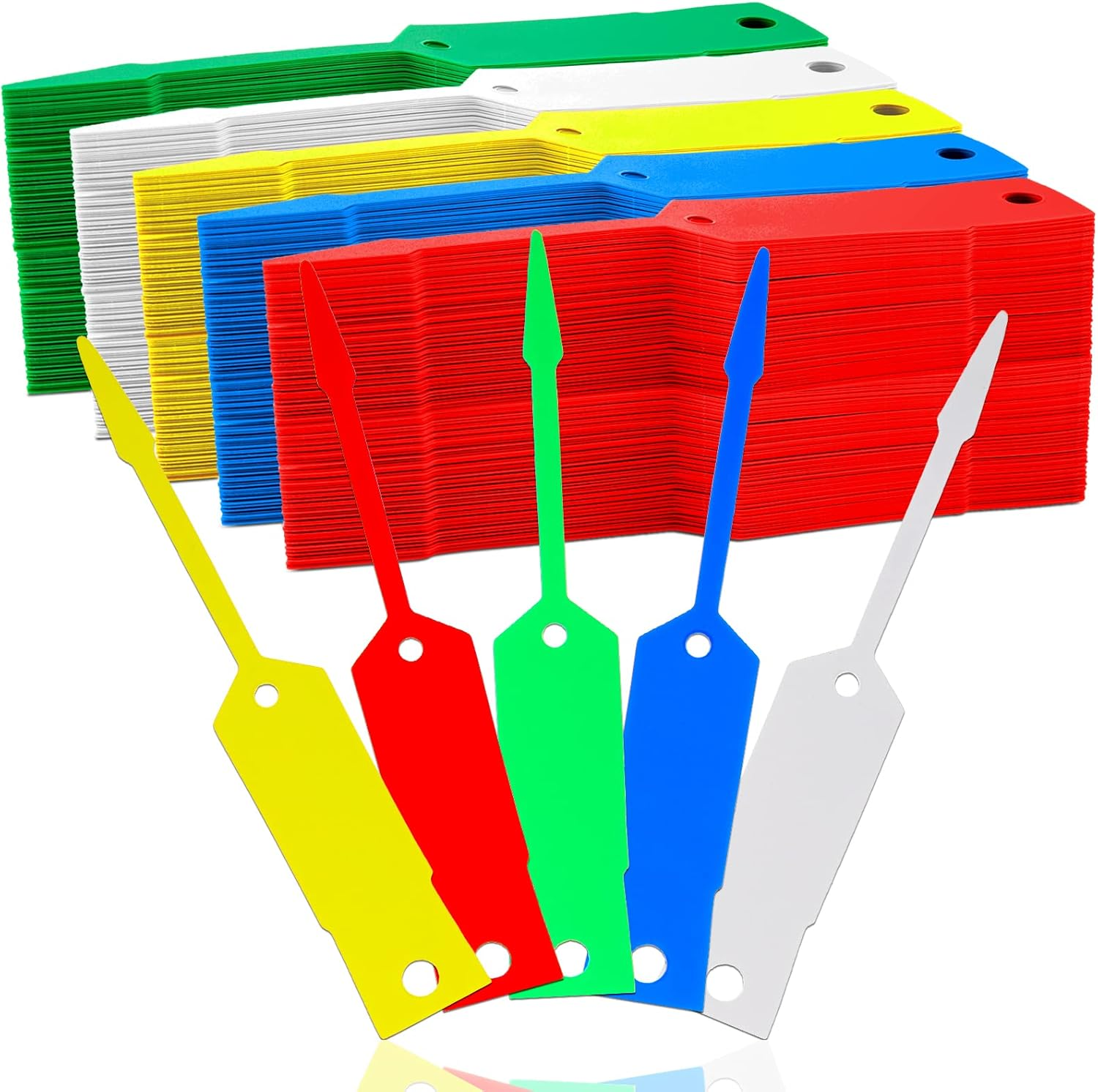 1000 Self-Lock Arrow ID Key Tags for Automotive, Office, Car Parts, Key Rings (4