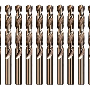 Cobalt Drill Bit with Size 1/16" to 1/2" HSS M35 Metalworking Drill Steel Metal