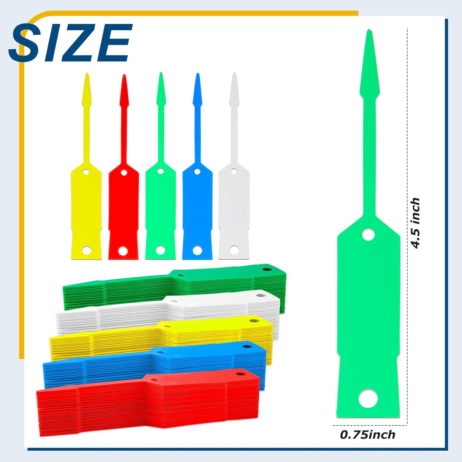 1000 Self-Lock Arrow ID Key Tags for Automotive, Office, Car Parts, Key Rings (4 - Image 3