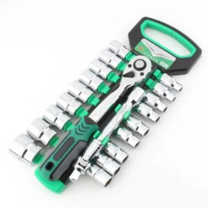 1/4" 3/8" 1/2"Ratchet Spanner Automotive Mechanic Tool Box Set Wrench Hand Tools