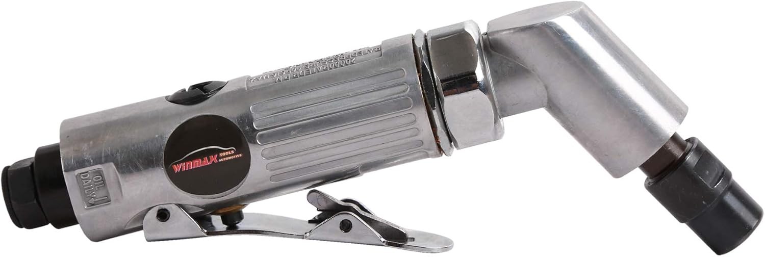Pro 120° 1/4" Air Angle Die Grinder Cutting Grinding Built-in Regulator - Image 3