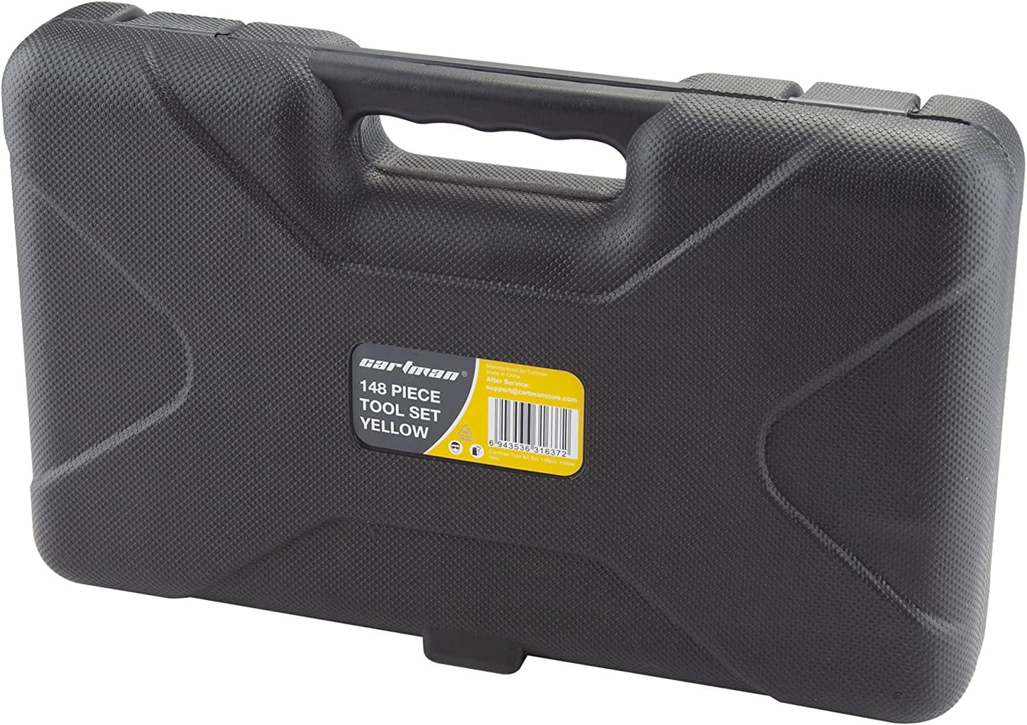 148-Pc Hand Tool Kit with Plastic Toolbox General & Automotive Set Yellow - Image 3