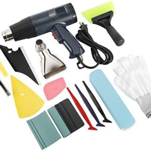 Car Vinyl Wrap Tool Kit with Heat Gun Squeegee Scraper Utility Knife