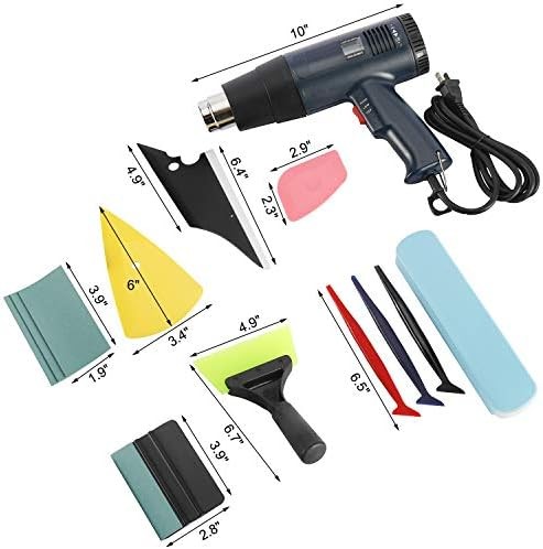 Car Vinyl Wrap Tool Kit with Heat Gun Squeegee Scraper Utility Knife - Image 2