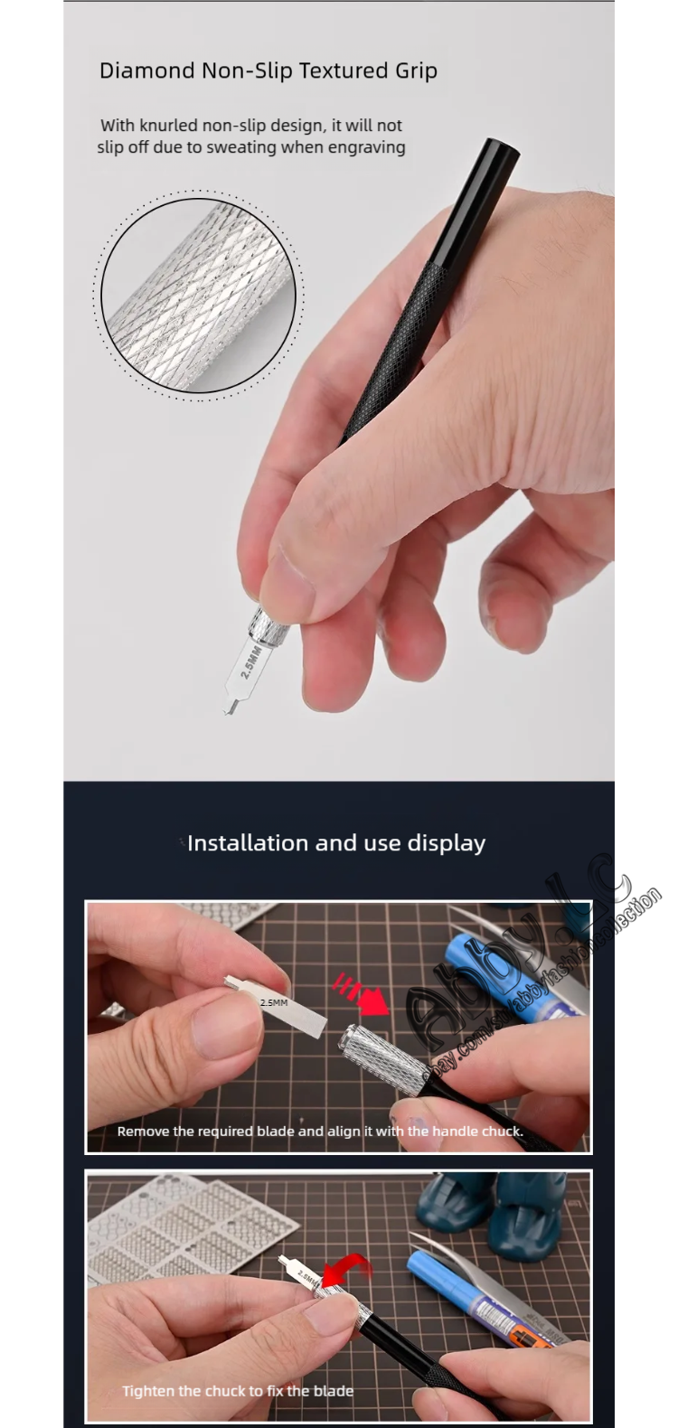 for Plastic Model Flat Bottomed Round Hole Rivet Maker Center Drills with Handle - Image 4