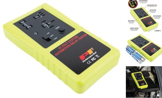 3009 Compact Cordless Automotive Relay Tester for 12 Volt 4 and 5 pin relays