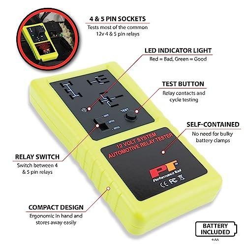 3009 Compact Cordless Automotive Relay Tester for 12 Cordless Relay Tester - Image 3