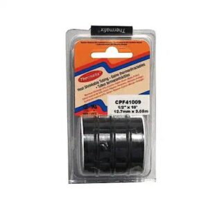 Thermafix 1/2x10 Black Heat Shrink Tubing, Polyolefin, Automotive Spool