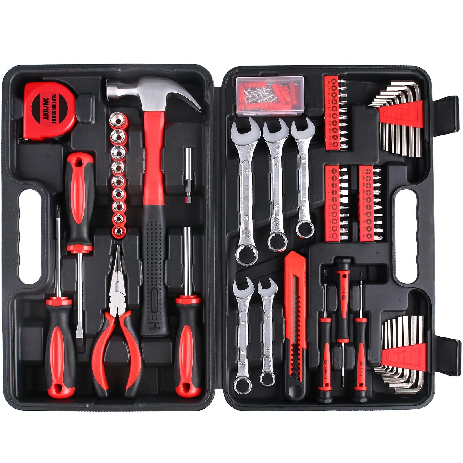 175-Piece Multi-Purpose Automotive and Household Tool Kit in Toolbox Storage ... - Image 2