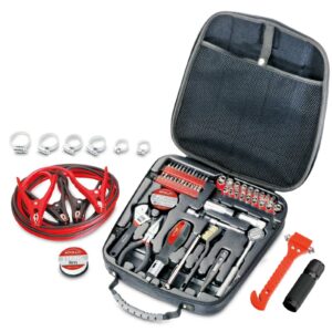 APOLLO 64 PIECE TRAVEL & AUTOMOTIVE TOOL KIT - DT0101 BLACK NEW