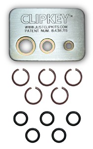 Just Clips Ach MCTCK505 Milwaukee 1/2" Snap Ring Kit With Clipkey (5 Sets)