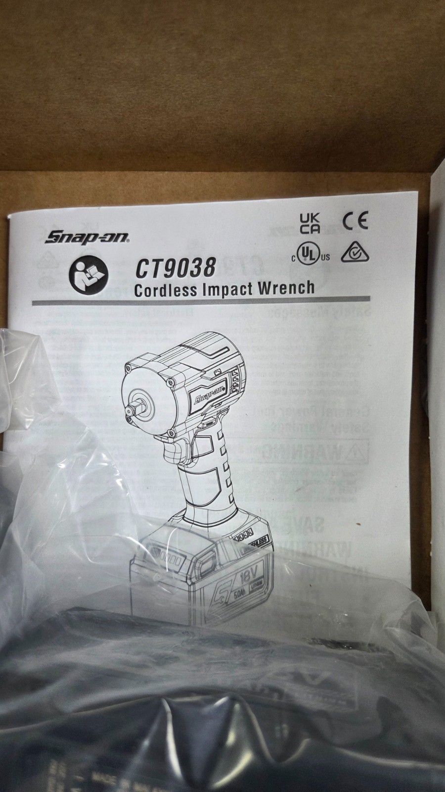 Snap-On CT9038MB 3/8 Stubby Impact Wrench Kit - Image 2