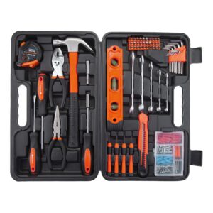 CARTMAN Tool Set General Hand Tool Kit with Plastic Toolbox Storage Case
