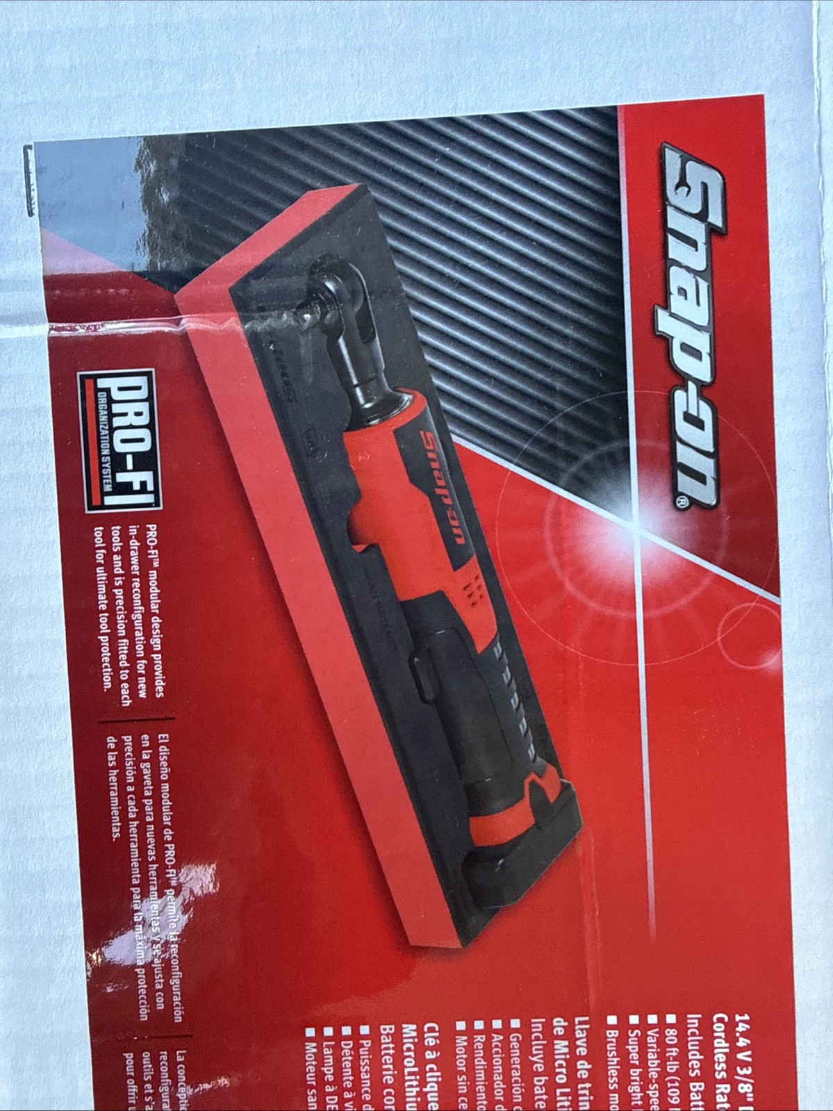 For Snap On Tools Ctr862WP1foam High Torque Cordless Ratchet New Tool/1bat/foam