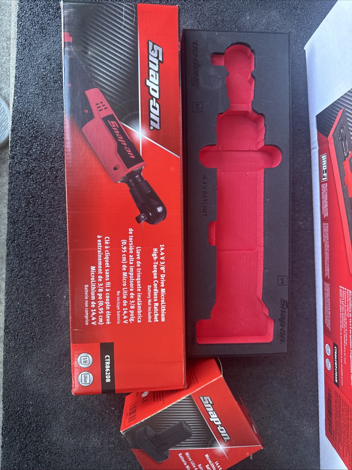 For Snap On Tools Ctr862WP1foam High Torque Cordless Ratchet New Tool/1bat/foam - Image 5