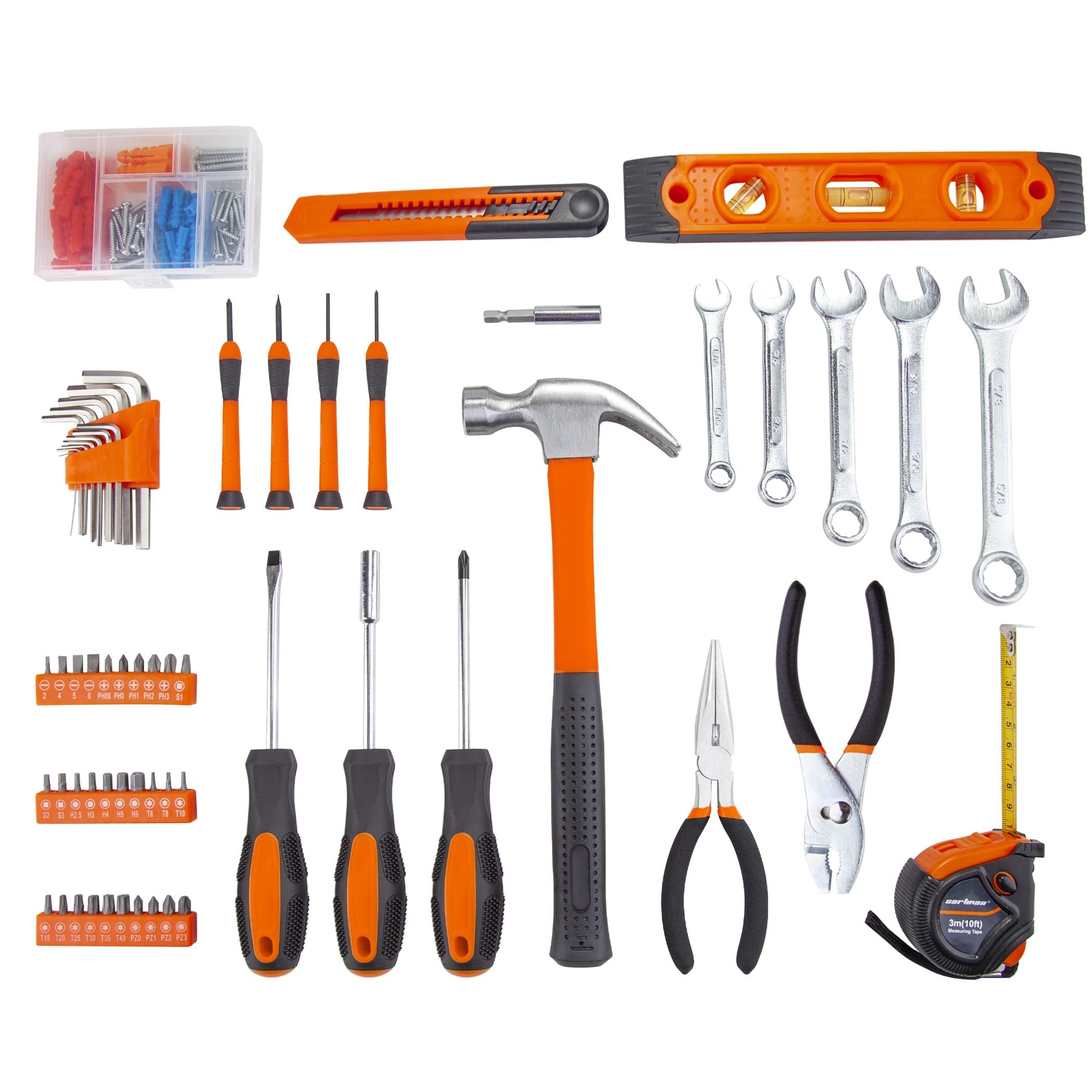 CARTMAN Tool Set General Hand Tool Kit with Plastic Toolbox Storage Case - Image 3