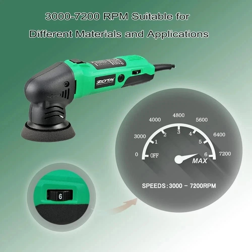 Mini Polisher, 2-Inch/ 3Inch Car Buffer Polisher with 8Mm Random Orbital,Car Pol - Image 2