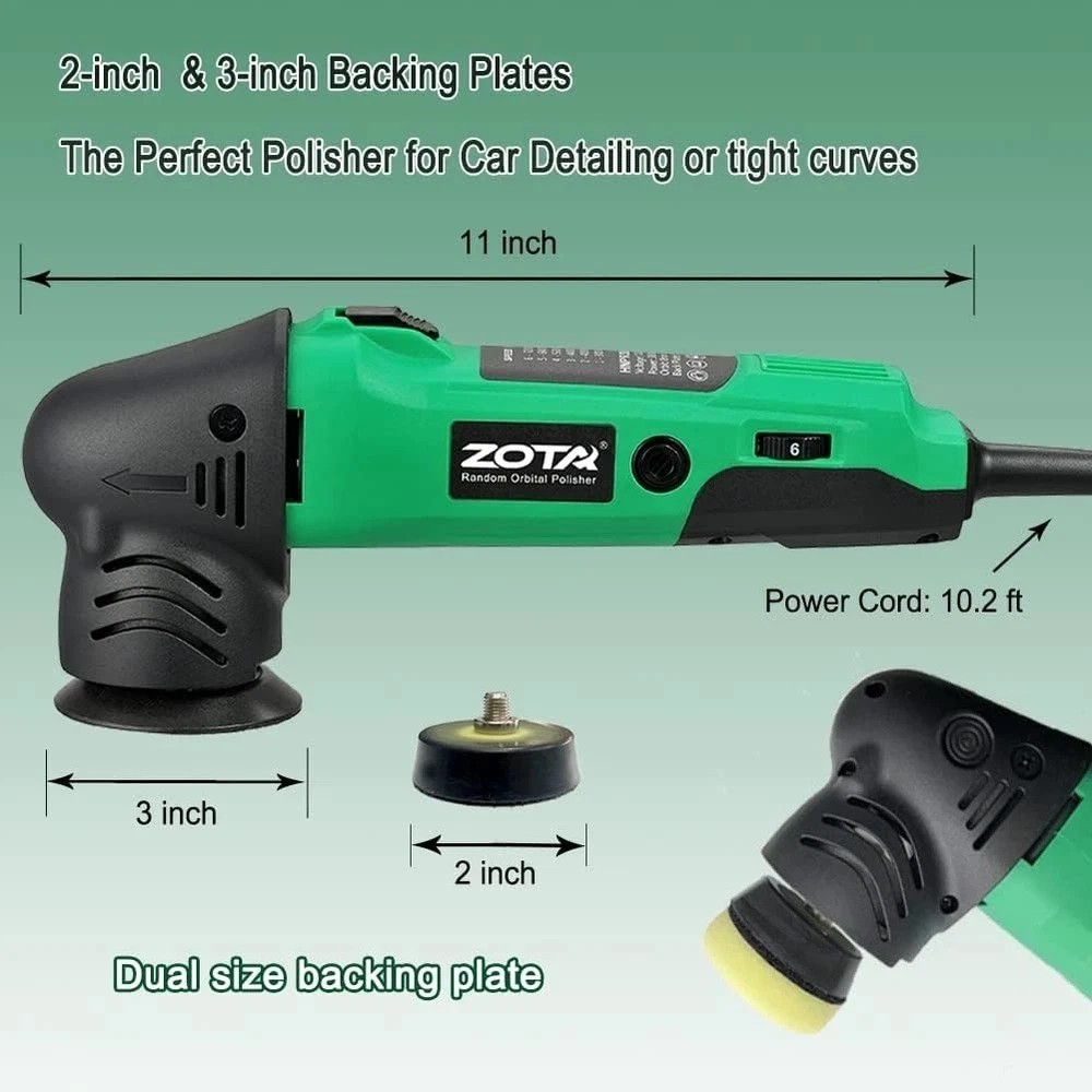 Mini Polisher, 2-Inch/ 3Inch Car Buffer Polisher with 8Mm Random Orbital,Car Pol - Image 4