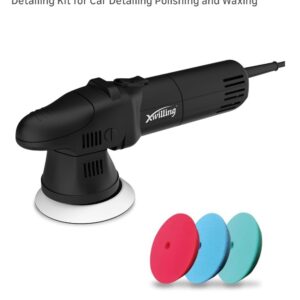 Buffer Polisher, 5-Inch 8MM Dual Action Random Orbital Car Polisher with 6 Varia
