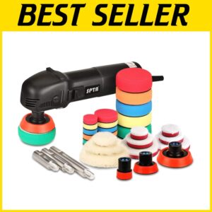 Efficient Mini Buffer Polisher with Mixed Pads - Perfect for Car Detailing