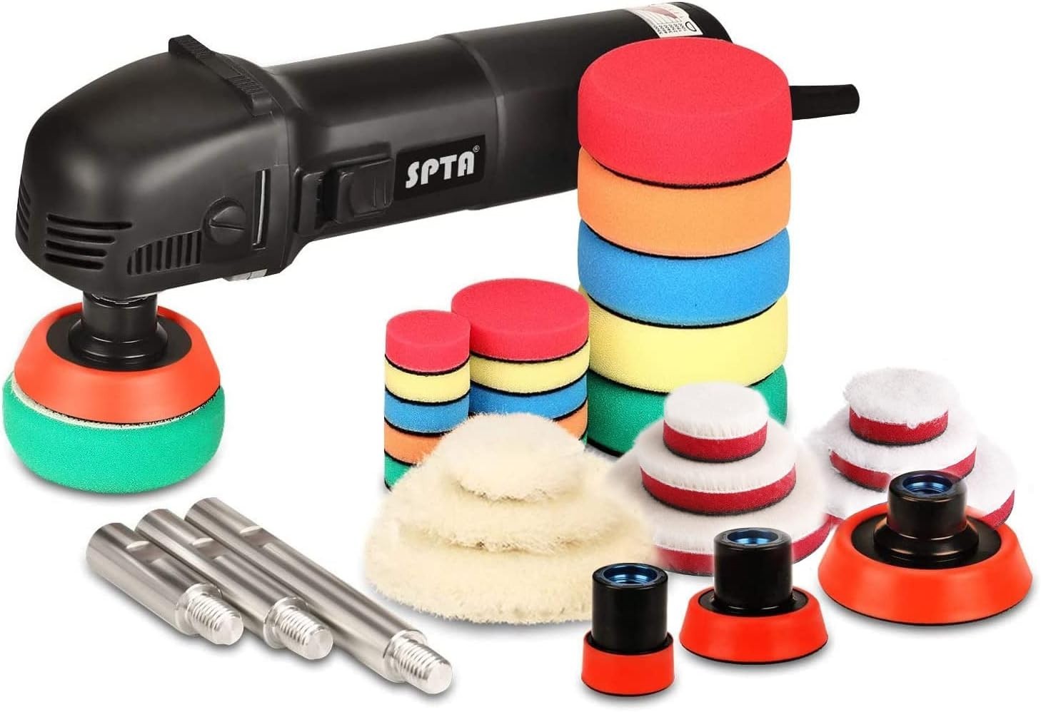 Efficient Mini Buffer Polisher with Mixed Pads - Perfect for Car Detailing - Image 3