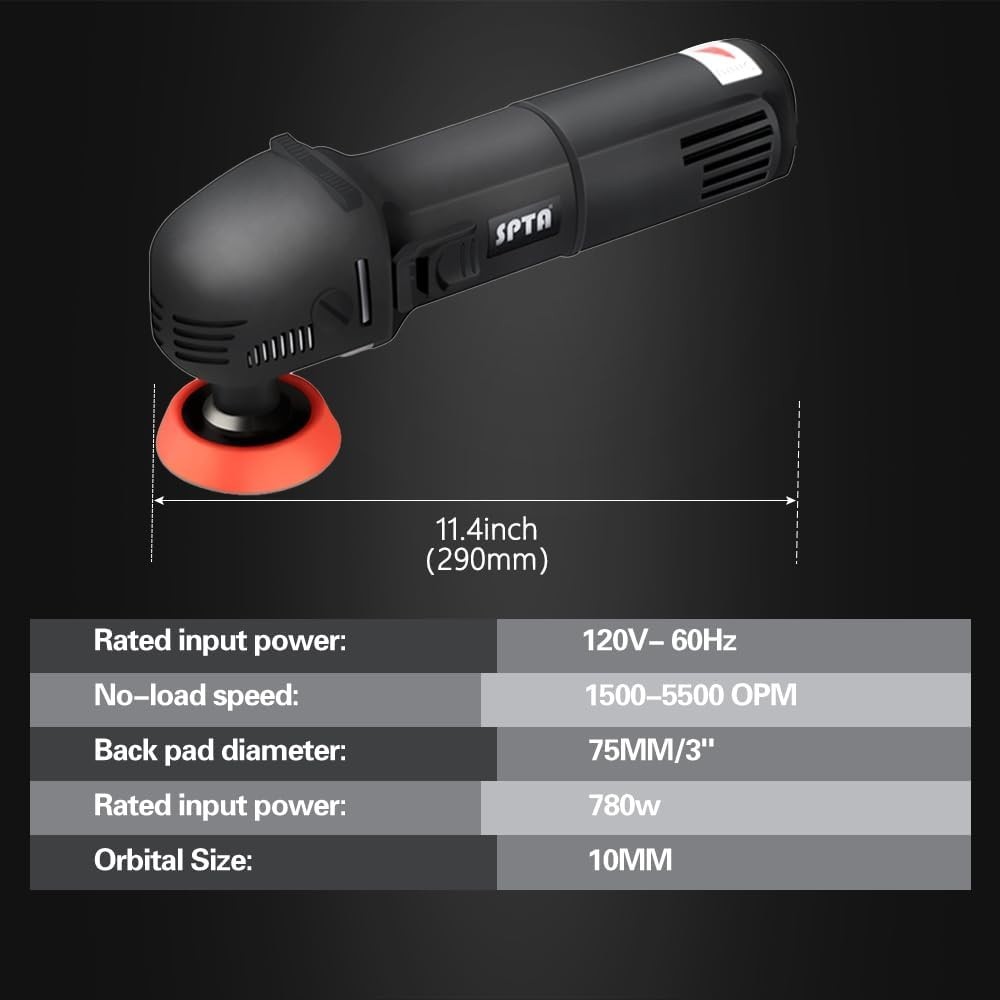 Efficient Mini Buffer Polisher with Mixed Pads - Perfect for Car Detailing - Image 5