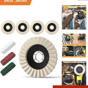 Polishing Wheel Kit 8pcs Buffing Wheels & Compounds for Metal Wood Automotive
