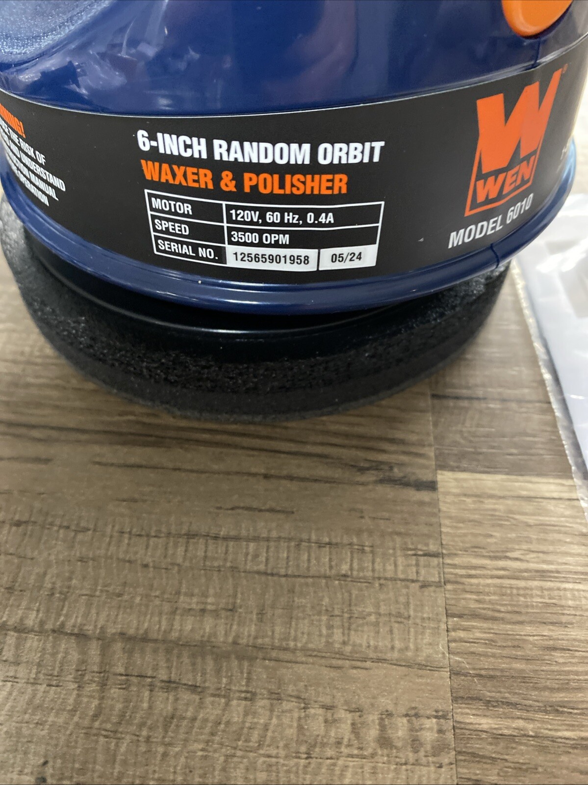 WEN 6 in. Random Orbit Waxer Polisher Automotive Detailing Tool /aq - Image 2