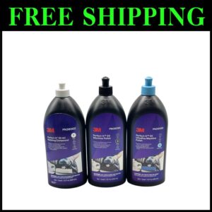 Complete Automotive Buffing Kit - Includes Rubbing Compound and Machine Polish