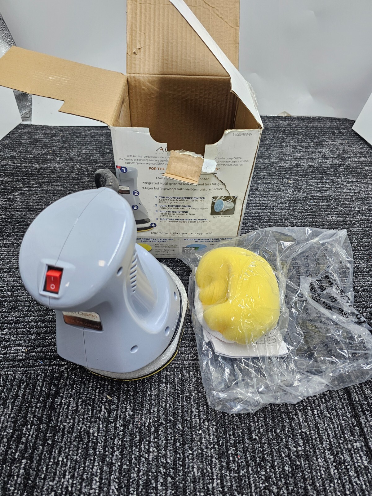 AutoSpa Carrand 6" Orbital Professional 120v Automotive Polisher 94000ASWDI