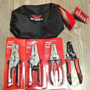 5pc Master Automotive Cutter, Crimper, Stripper Electrical Plier Set w/Pouch