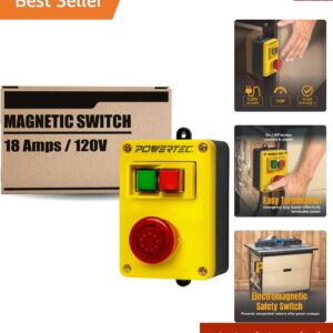 Quality 120V Magnetic Switch for Table Saw & Drill Press - Easy Install