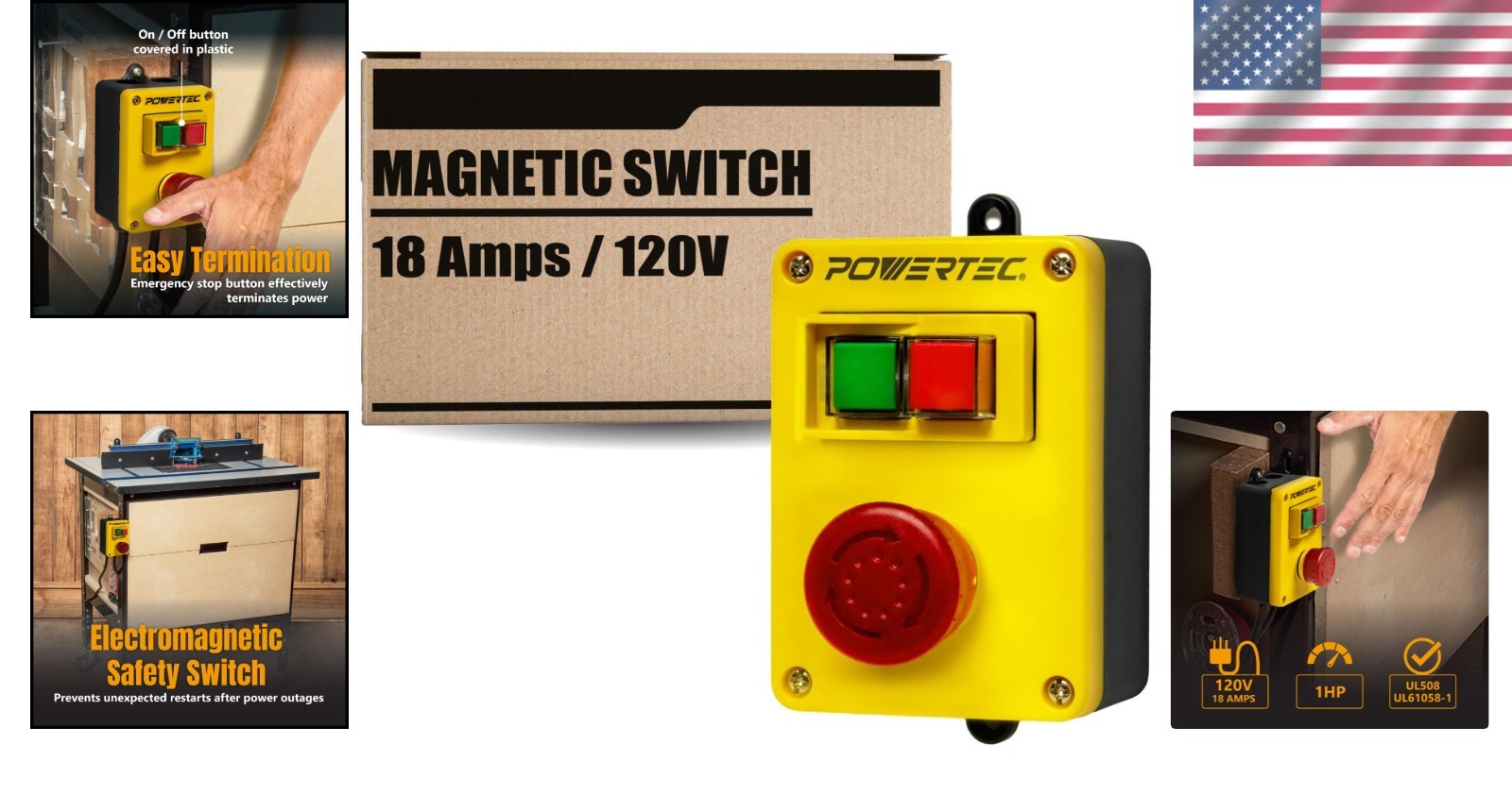 Quality 120V Magnetic Switch for Table Saw & Drill Press - Easy Install - Image 2