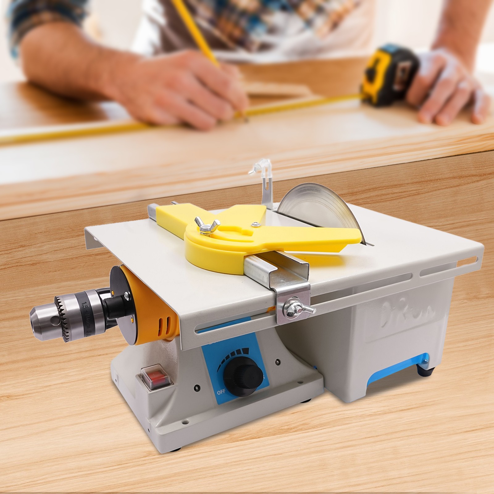 Multifunction Mini Table Saw Woodworking Lathe Electric Polisher Grinder Cutter