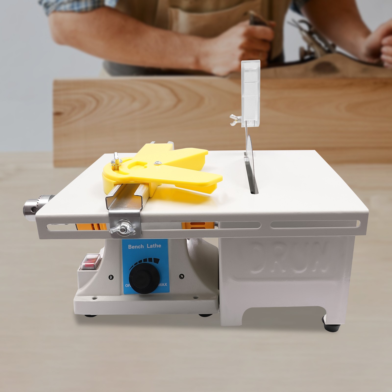 Multifunction Mini Table Saw Woodworking Lathe Electric Polisher Grinder Cutter - Image 2