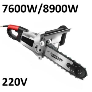 7600/8900W 220V Wall Saw Chainsaw Reinforced Concrete Demolition Tool High Power
