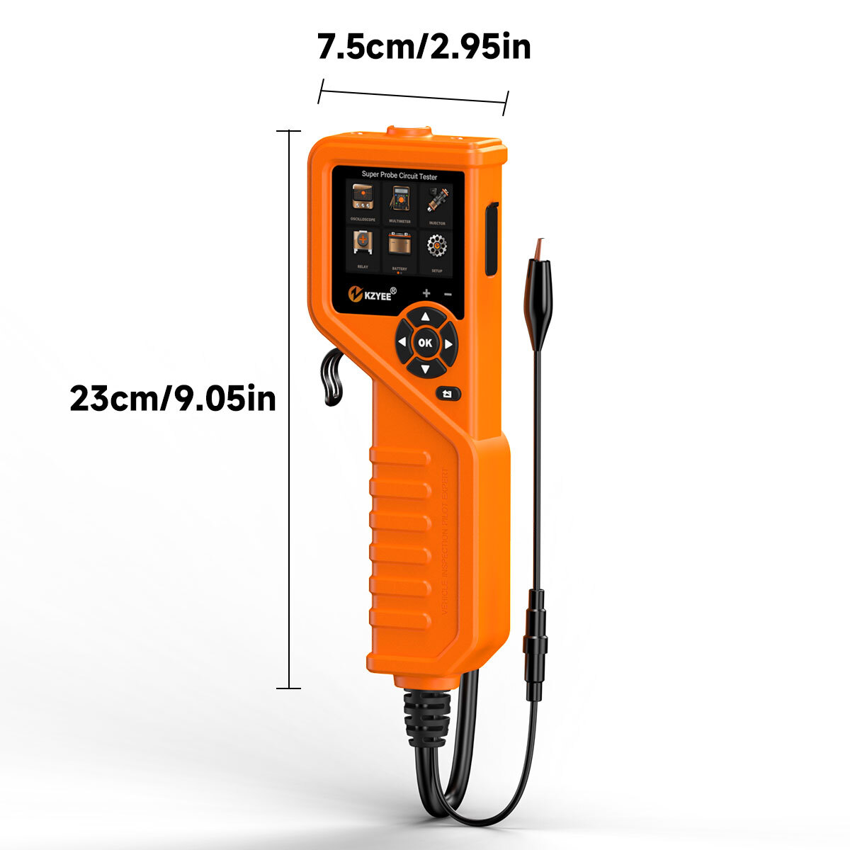 Kits de sonda de potencia KZYEE KM601 probador de inyector herramienta de sistema eléctrico automotriz- - Image 2