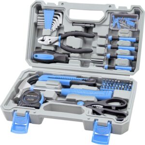 CARTMAN Tool Set General Hand Tool Kit with Plastic Toolbox Storage Case,