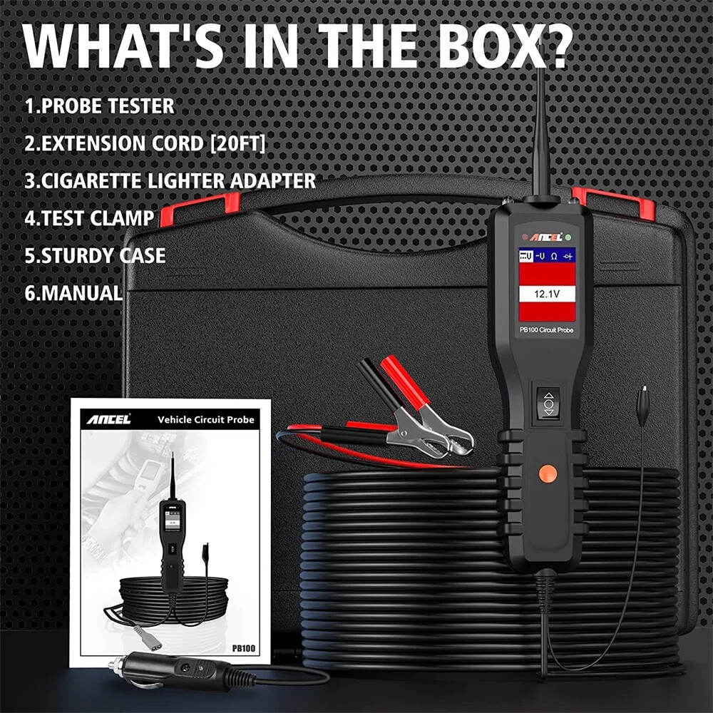Automotive Circuit Tester Inspection Tools Kit Electrical System Mechanical Tool
