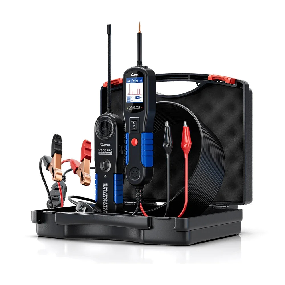 Probador de sonda de circuito de alimentación automotriz V200 Pro interruptor buscador herramientas 12/24V -