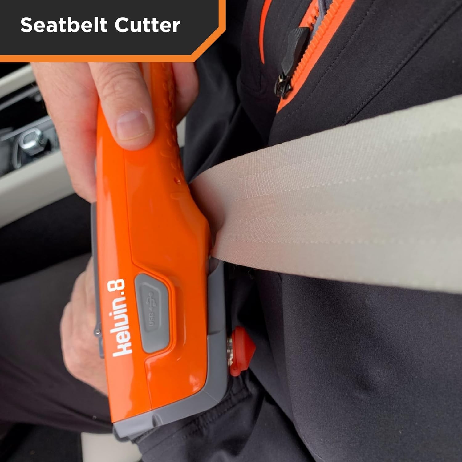 8-in-1 Automotive Emergency Tools Power Generator USB, Seat Belt Cutter, Siren - Image 3