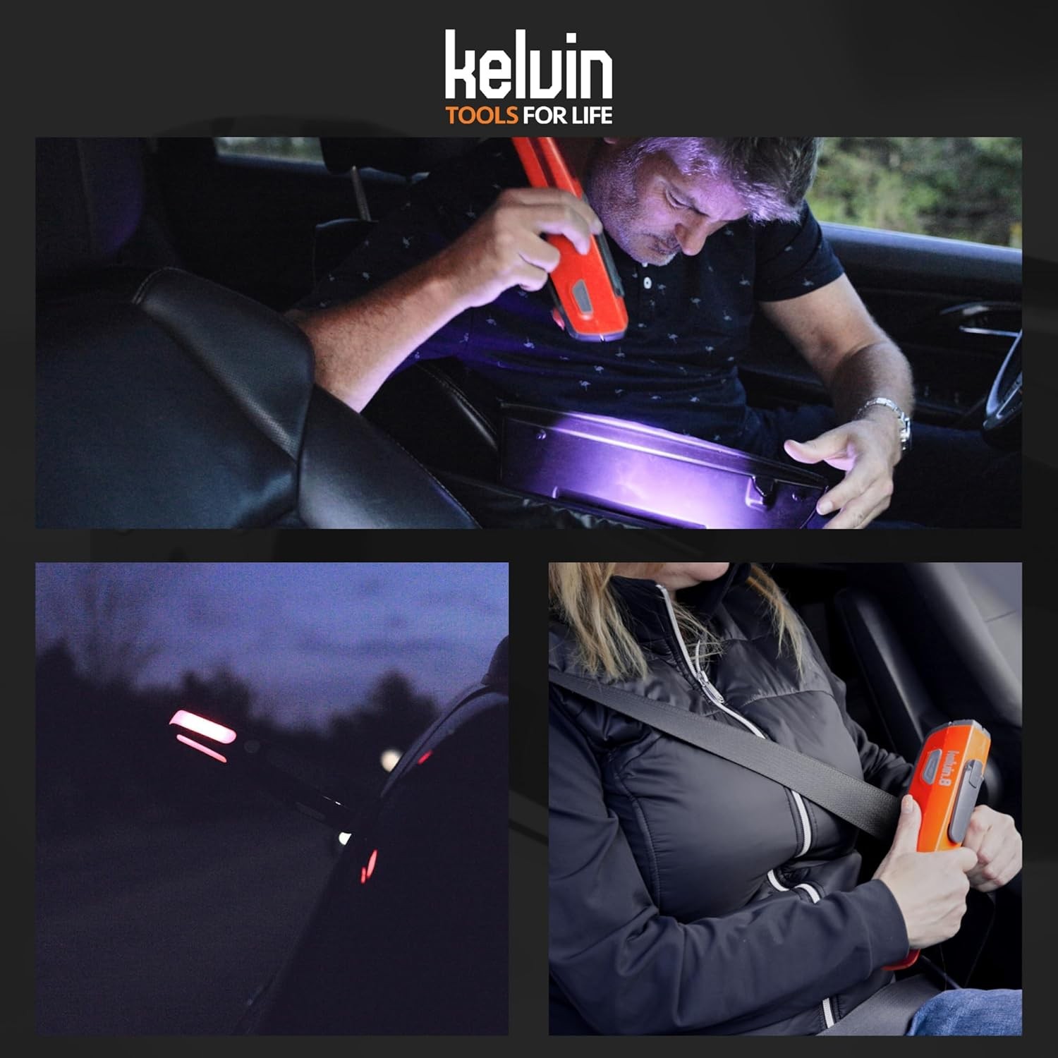 8-in-1 Automotive Emergency Tools Power Generator USB, Seat Belt Cutter, Siren - Image 4