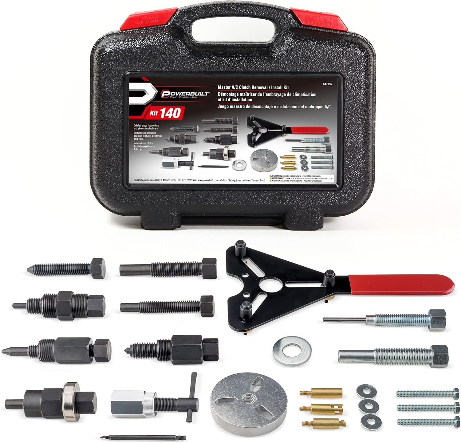 Master AC Clutch Tool Kit 23pc Pro Service Automotive Compressor Install Remover - Image 3