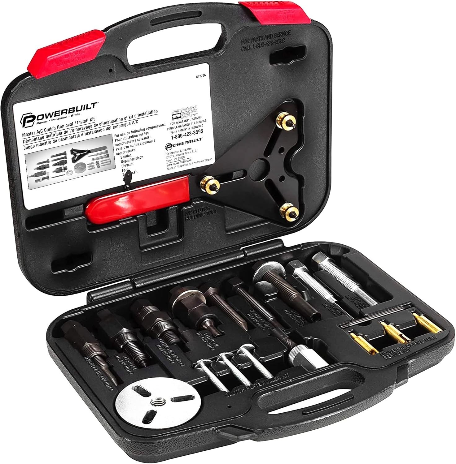 Master AC Clutch Tool Kit 23pc Pro Service Automotive Compressor Install Remover - Image 5